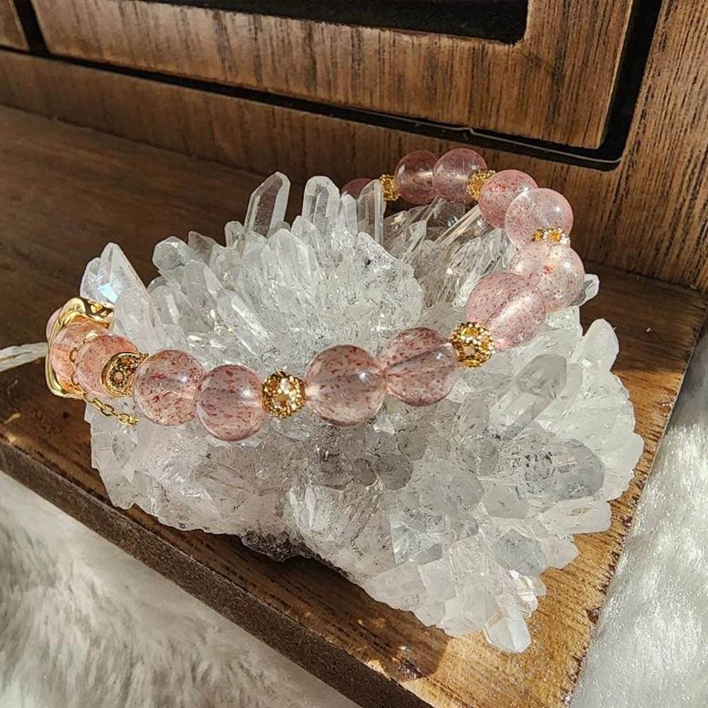 FateCord Natural Clear Quartz Chrysanthemum Cluster & Raw Purifying Stone - FateCord