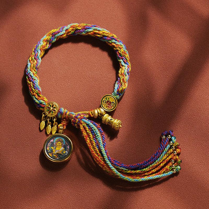 Thangka Bracelet - Handwoven Tibetan Design