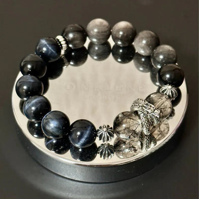 Zeus’ Hour Obsidian Crystal Bracelet