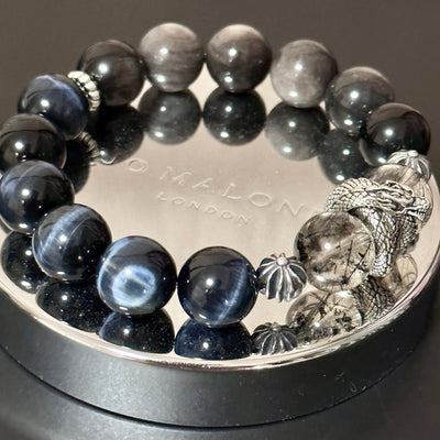 Zeus’ Hour Obsidian Crystal Bracelet