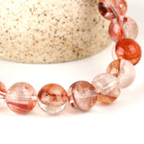 [Bead] Flower Agate Crystal Bracelet - Healing & Vitality Stone