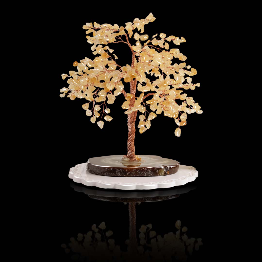 Natural Citrine Wealth Feng Shui Tree