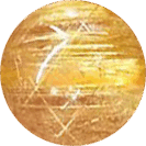 Gold Rutilated Bead