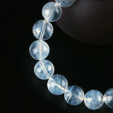 [Bead] Brazilian Blue Needle Quartz Bracelet - Intuition, Healing & Peace