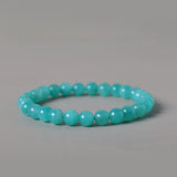 [Bead] Natural Old Mine Amazonite Crystal Bracelet - Retro Chinese Style