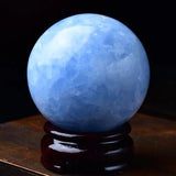 [Ball] Natural Kyanite Sphere and Celestite Raw Crystal Energy Ball