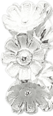 Silver Flower Ring Spacer