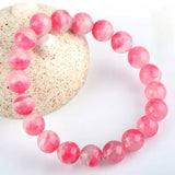 [Bead] Cherry blossom Rain Rose pyroxene peach blossom crystal bracelet
