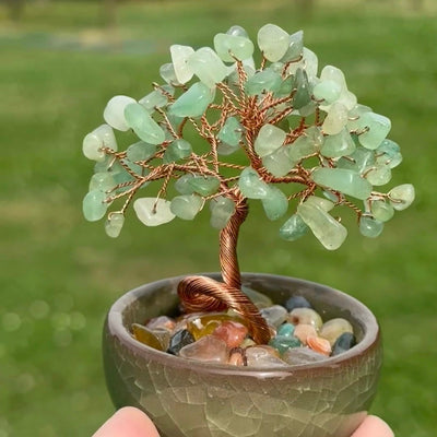 Purple amethyst crystal tree for wealth and spiritual growth