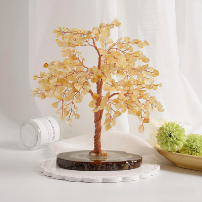 Natural Citrine Wealth Feng Shui Tree