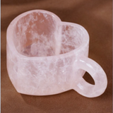 Rose Quartz Heart Mug – Healing Crystal Cup for Love & Self-Care