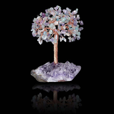 FateCord Natural Fluorite Energy Feng Shui Tree