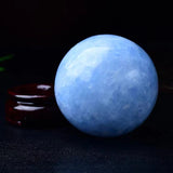 [Ball] Natural Kyanite Sphere and Celestite Raw Crystal Energy Ball