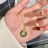 [Necklace] Natural Jade Green Necklace - Elegant Handcrafted Luxury Jewelry