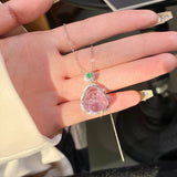 [Necklace]S925 Amethyst Tourmaline Necklace - Handcrafted Pendant