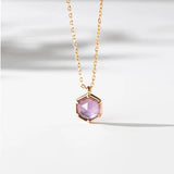 [Necklace] S925 Silver Amethyst Necklace - Elegant Timeless Jewelry
