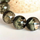 [Bead] Green Crystal Bracelet - Healing Green Phantom Quartz from Zambia
