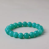 [Bead] Natural Old Mine Amazonite Crystal Bracelet - Retro Chinese Style