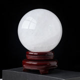 [Ball] Polished White Calcite Sphere - Iceland Spar