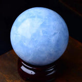 [Ball] Natural Kyanite Sphere and Celestite Raw Crystal Energy Ball