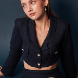 [Necklace] Bai Baihe Amazonite Necklace - 18K Gold Luxury Clavicle Chain