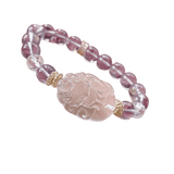 [Fox Fairy] Amethyst and White Crystal Nine-tailed Fox Princess Crystal Bracelet