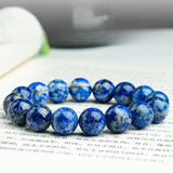 [Bead] Earth Stone Blue and White Porcelain Lapis Lazuli Bracelet