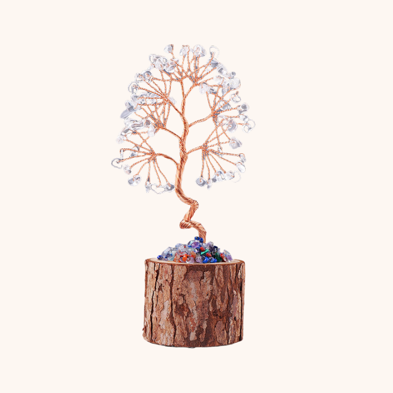 Natural Crystal Raw stone home decoration (7A tree stump)