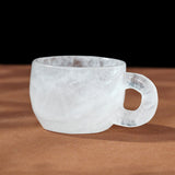 Fatecord Clear Quartz Crystal Mug – Amplify Clarity & Energy with Every Sip