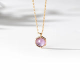 [Necklace] S925 Silver Amethyst Necklace - Elegant Timeless Jewelry