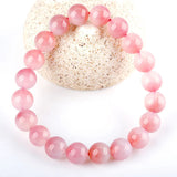 [Bead] Pink Agate Bracelet - Wealth & Elegance Crystal