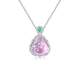 [Necklace]S925 Amethyst Tourmaline Necklace - Handcrafted Pendant