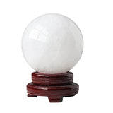 [Ball] Polished White Calcite Sphere - Iceland Spar