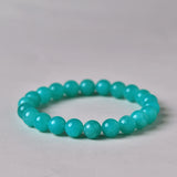 [Bead] Natural Old Mine Amazonite Crystal Bracelet - Retro Chinese Style