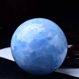 [Ball] Natural Kyanite Sphere and Celestite Raw Crystal Energy Ball