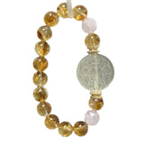 [Fox Fairy] Natural Yellow Tower Crystal (Asscher Yellow Crystal) - God of Wealth Zagilarum