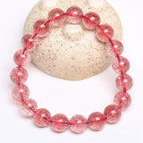 [Bead] Strawberry Pigeon Red Quartz Bracelet - Love & Wealth Crystal