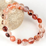 [Bead] Flower Agate Crystal Bracelet - Healing & Vitality Stone