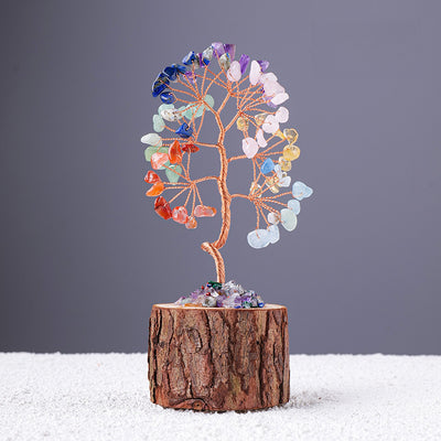 Natural Crystal Raw stone home decoration (7A tree stump)