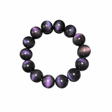 [Bead] Red-Purple Eye Obsidian Beads - Mexican Premium Bracelet