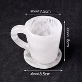 Fatecord Clear Quartz Crystal Mug – Amplify Clarity & Energy with Every Sip