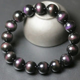 [Bead] Red-Purple Eye Obsidian Beads - Mexican Premium Bracelet