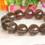 [Bead] Smoky Quartz Beads - Natural Xinjiang Tea Crystal Bracelet