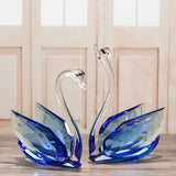 🦢 Clear Quartz Swan Figurine