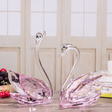 🦢 Clear Quartz Swan Figurine
