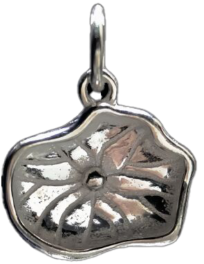 Silver lotus leaf Pendant