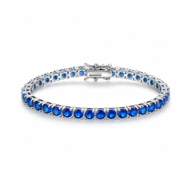 Blue Sapphire Tennis Bracelet