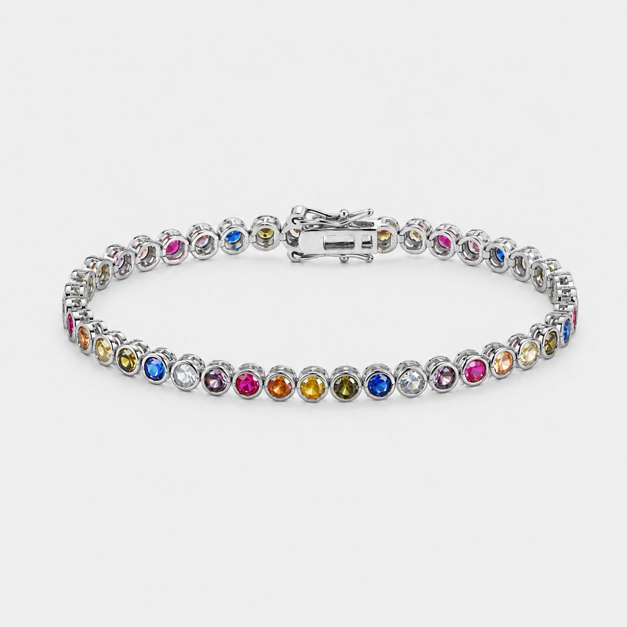 Rainbow Tennis Bracelet