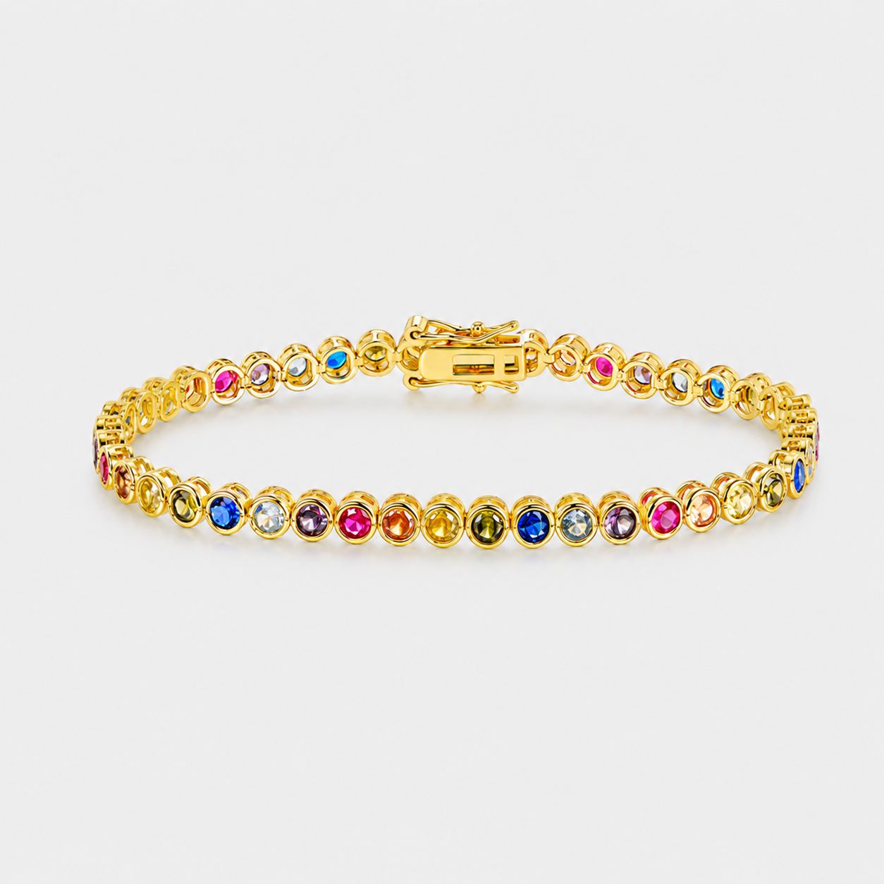 Rainbow Tennis Bracelet