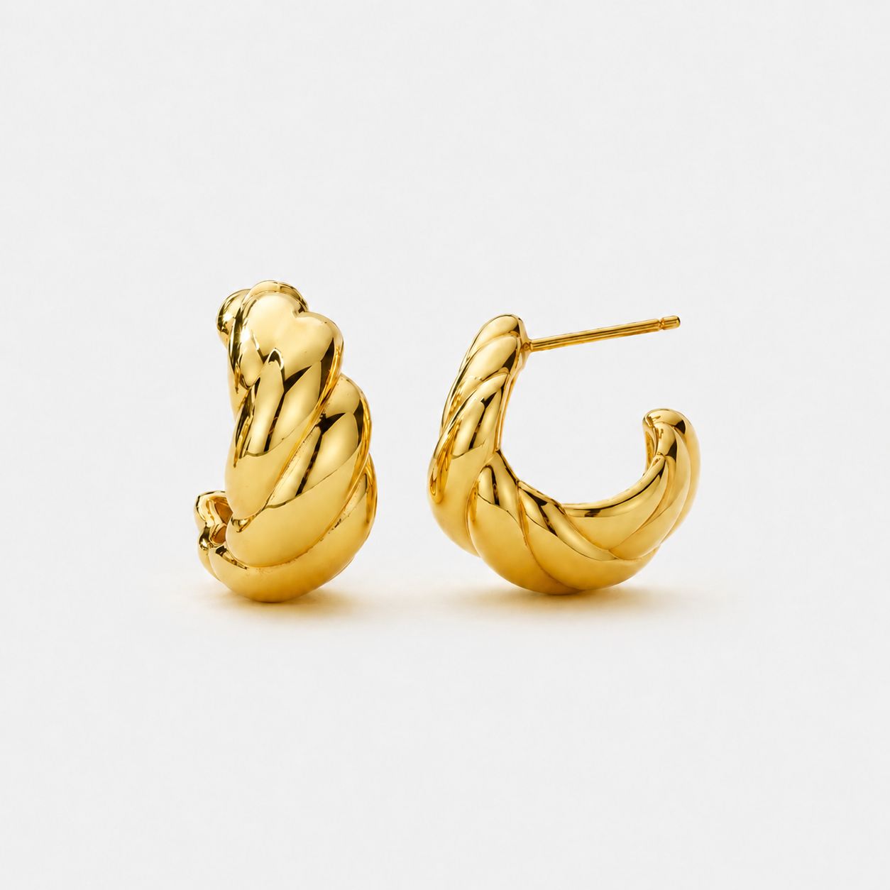 Hera Dome Hoop Earrings